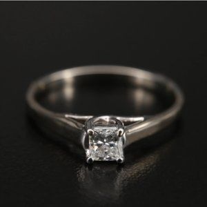 "Lucida" Tiffany & Co. Style Engagement Ring - Platinum 1/3 CT VS2 – SI1 Diamond